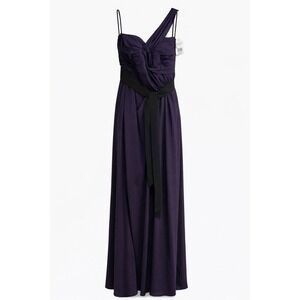 Vera Wang One Shoulder Purple Bridesmaid Prom‎ Evening Gown Size 6 NWT